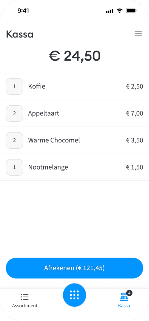 CCV SalesPOS Checkout Screen